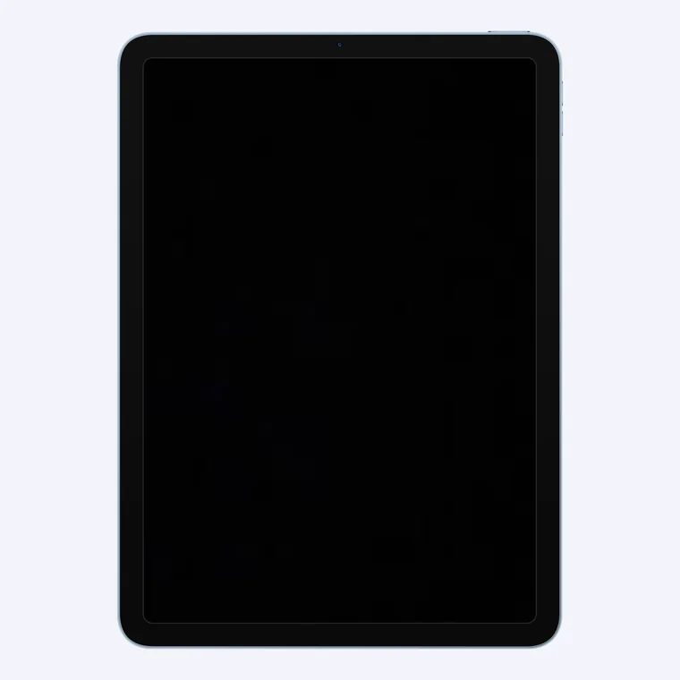iPad bleu